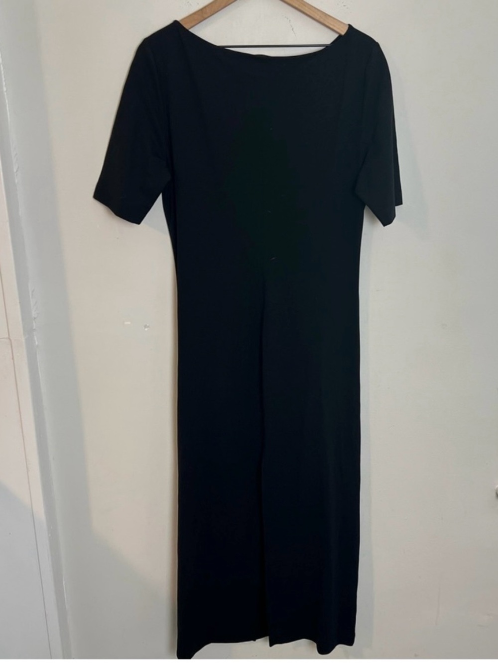 COS Black Ruched Front Maxi Dress, Size L -NWT - Picture 8 of 9
